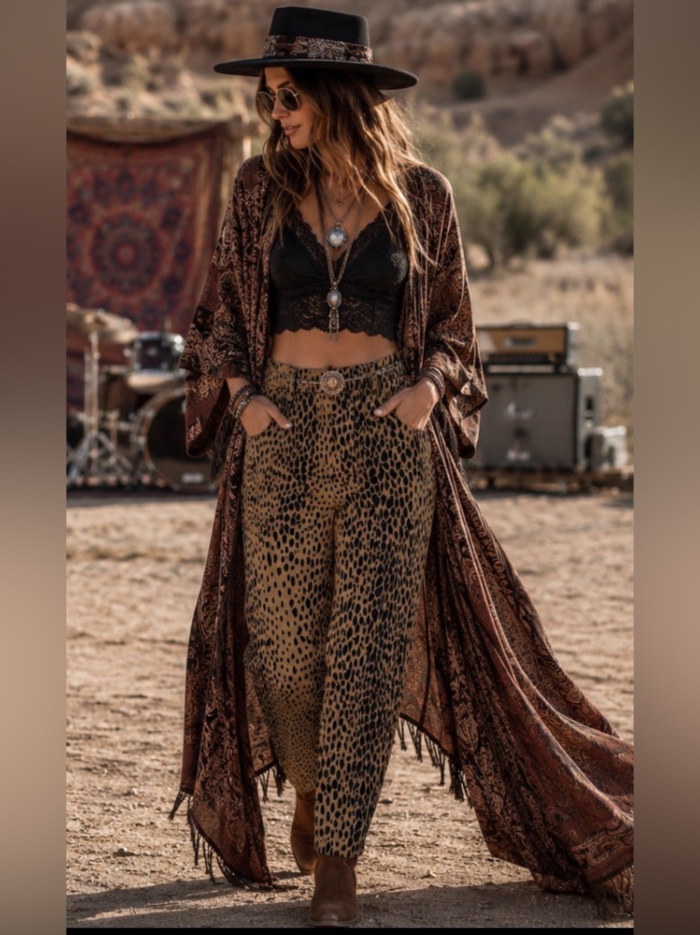 Good American Good Waist animal print skinny jeans